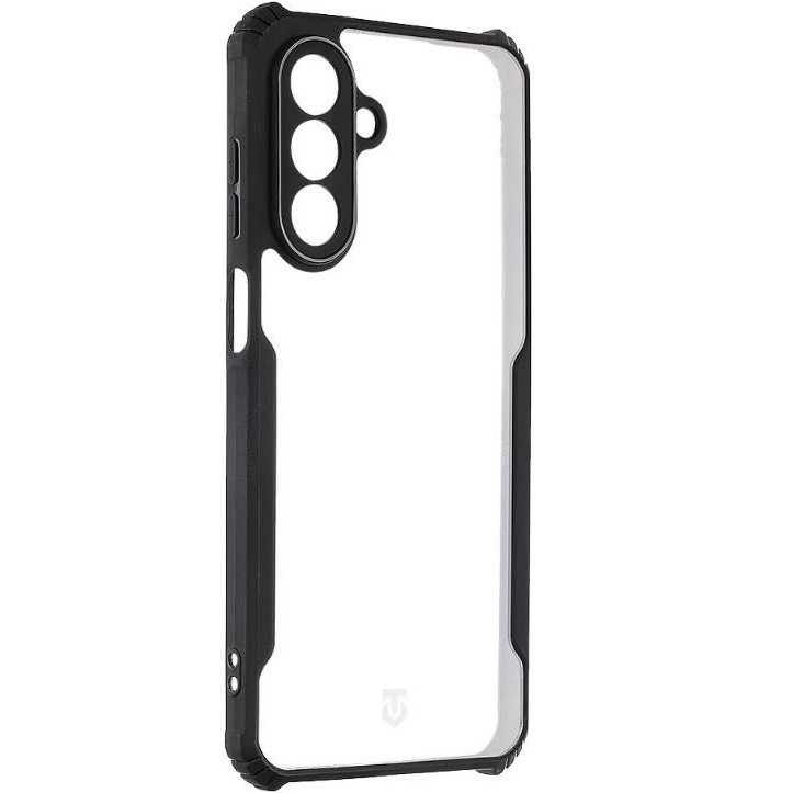Samsung Galaxy A26 5G SM-A266B, Szilikon tok, közepesen ütésálló, légpárnás sarok, Tactical Quantum Stealth, átlátszó/fekete (TS12154)