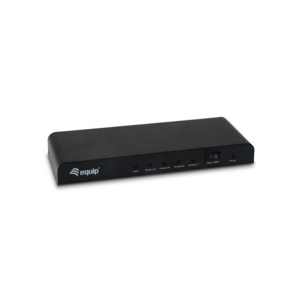 Equip Video-Splitter 4 port, HDMI, 3D, FullHD, HDCP Ready, fekete (332714)