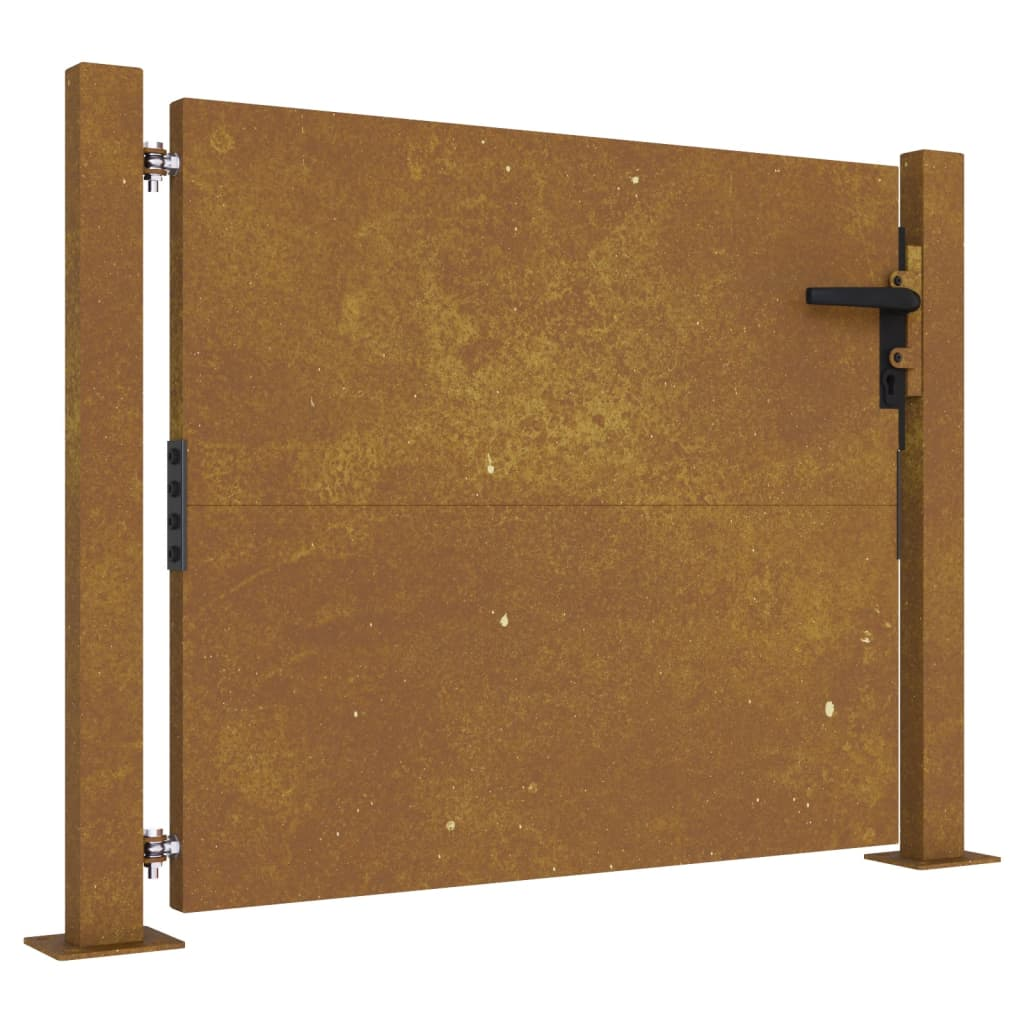 corten acél kerti kapu 105 x 80 cm (153262)