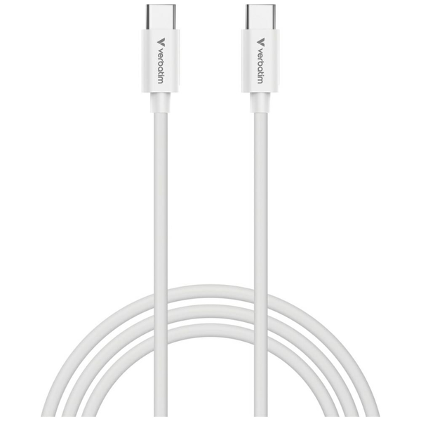 Verbatim 32409 USB-kabel USB 2.0 3 m USB C 0,48 Gbit/sek. 100 W Hvid