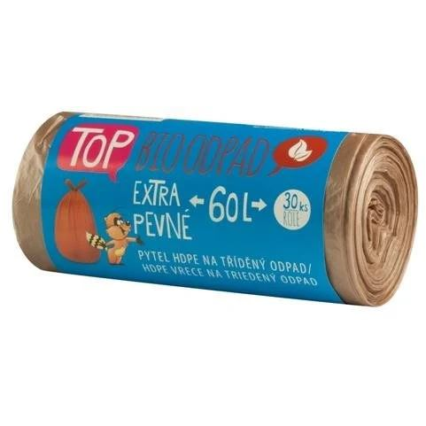 Vipor szemeteszsák biohulladékhoz 60l 30db barna (8594030949115) (8594030949115)