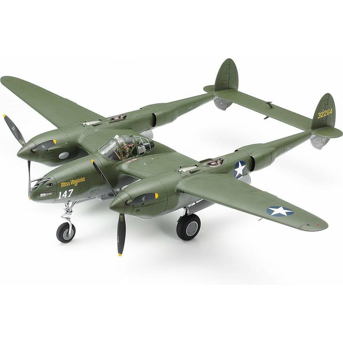Tamiya Lockheed P-38 F/G Lighting repülőgép műanyag modell (1:72) (61120)
