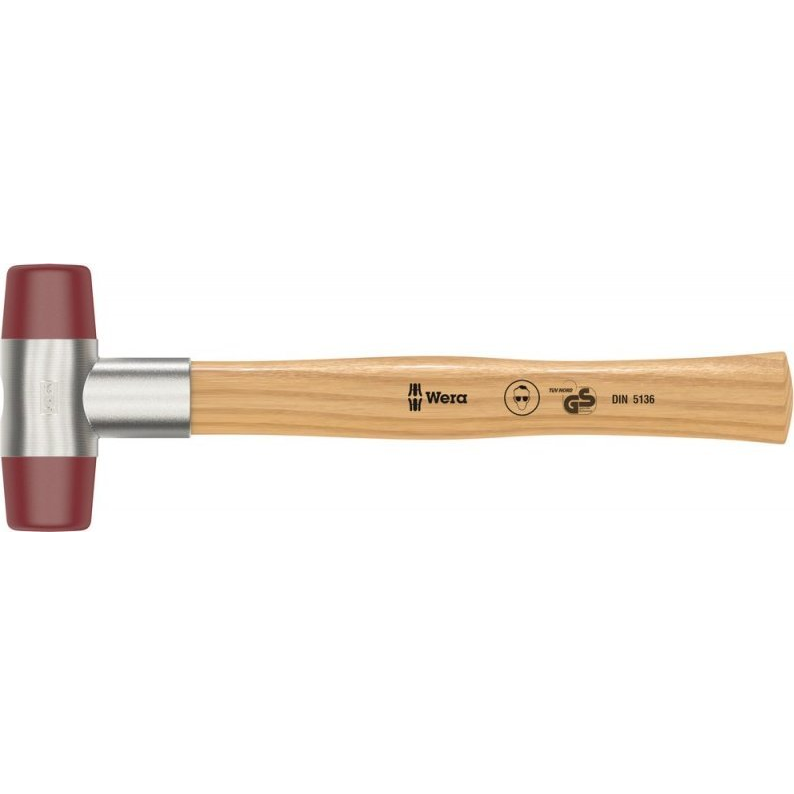 Kímélő kalapács középkemény 635 g Wera 102 05000525001 320 mm (05000525001)