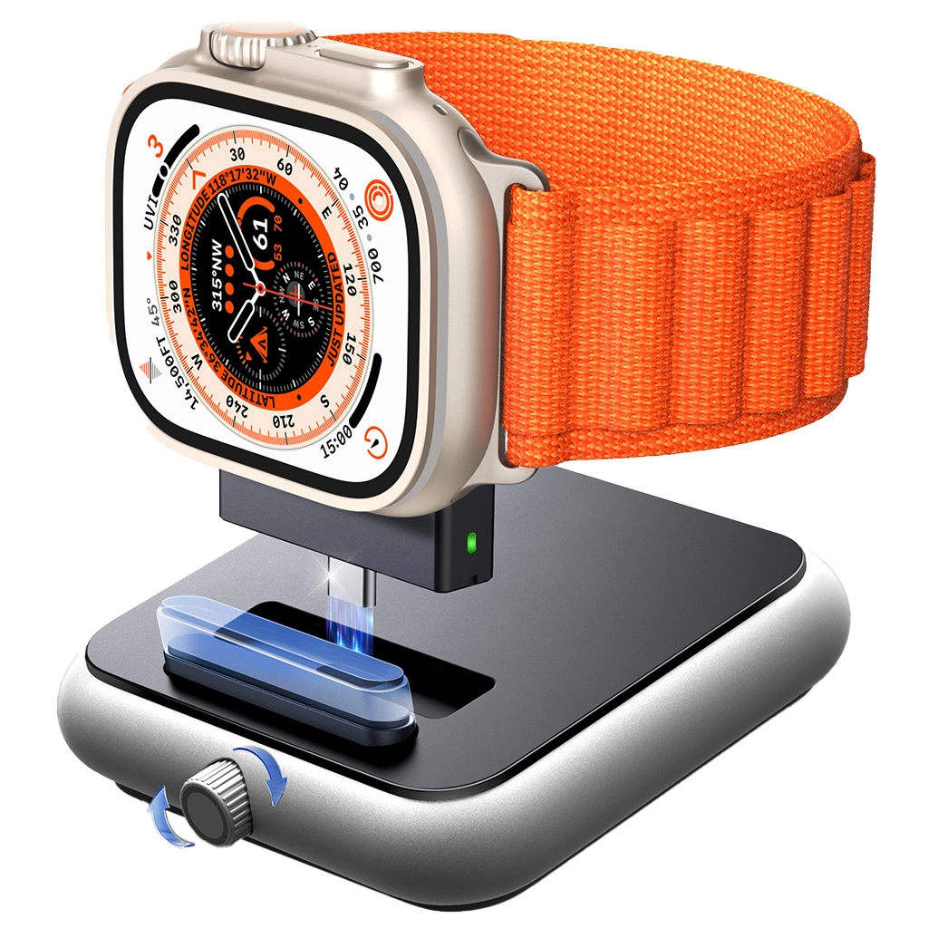 JoyRoom JR-WQW03 Apple Watch Okosóra töltő - Fekete (JR-WQW03)