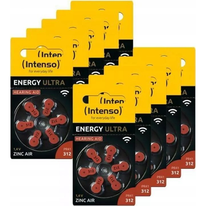 Intenso Hallókészülék elem PR41-312 1.45 V 60 db 148 mAh Cink-levegő 7504436MP (7504436MP)