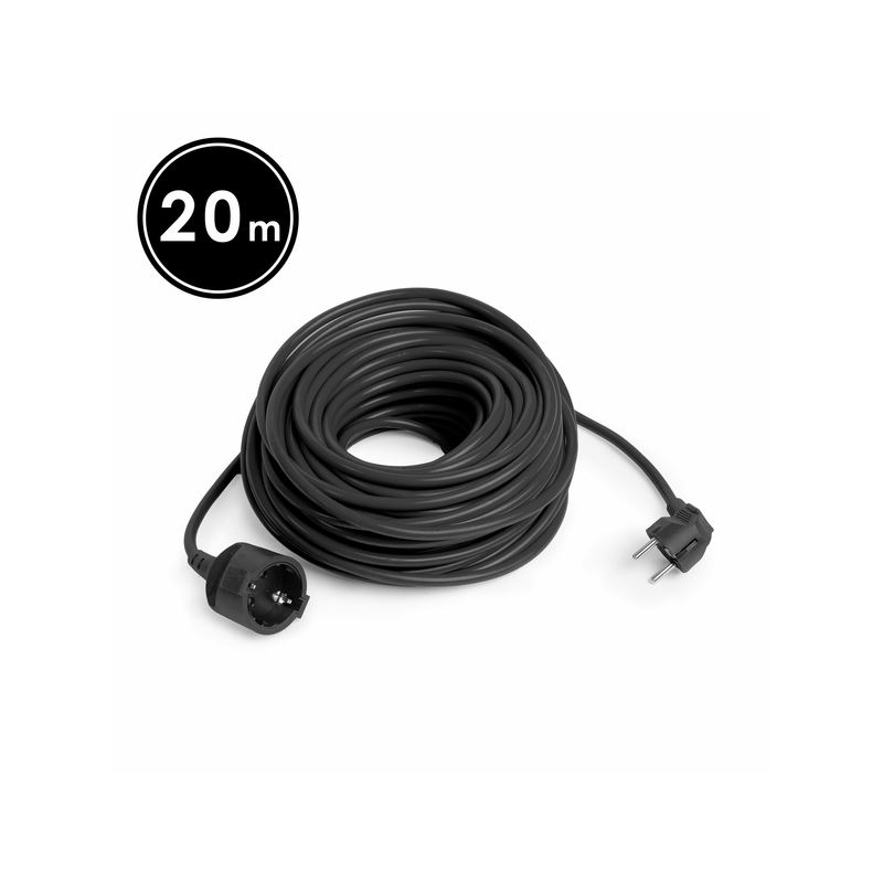 Handy hosszabbító 1 aljzat fekete 20m (20502BK) (20502BK)