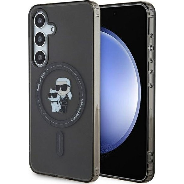 Karl Lagerfeld IML Karl&Choupette S24 MagSafe tok, fekete KLHMS24SHGKCNOK (GSM180716)