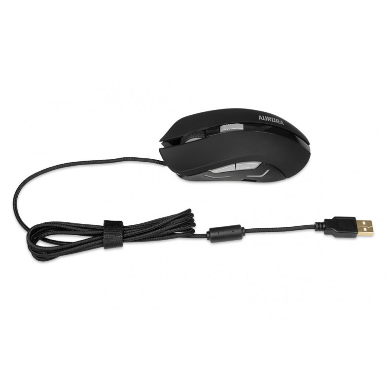 I-box Aurora A-1 Gaming Egér - Fekete/Piros (IMOGS9031)