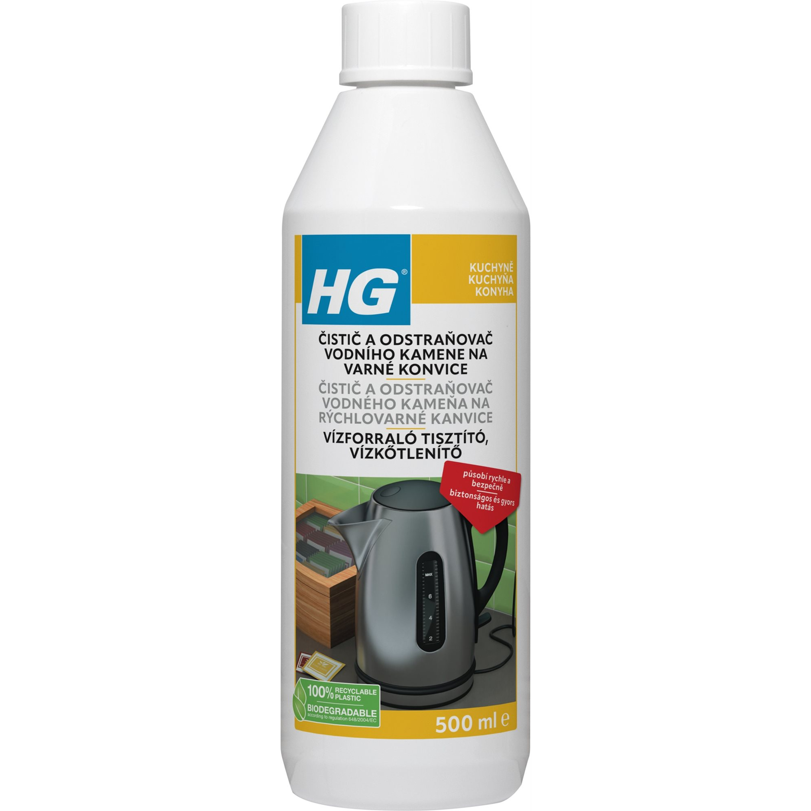 HG tisztító és vízkőoldó vízforralókhoz 500 ml (8711577240844)