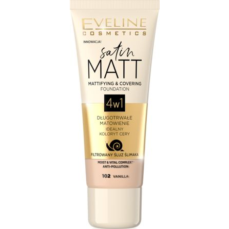 EVELINE COSMETICS Satin Matt No 102 Vanilla, 30ml