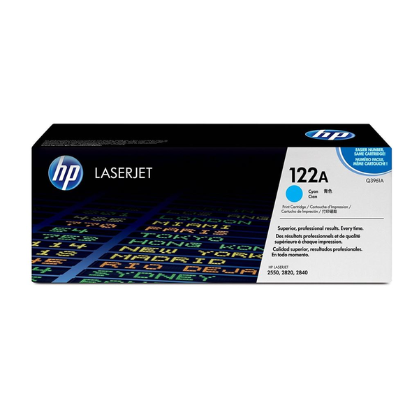 Cartuș de imprimantă HP 122A Cyan LaserJet (Q3961A)