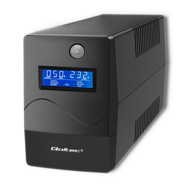 Qoltec Záložní zdroj UPS 650VA 360W LCD USB