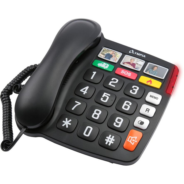 Olympia 4500 Asztali telefon Fekete