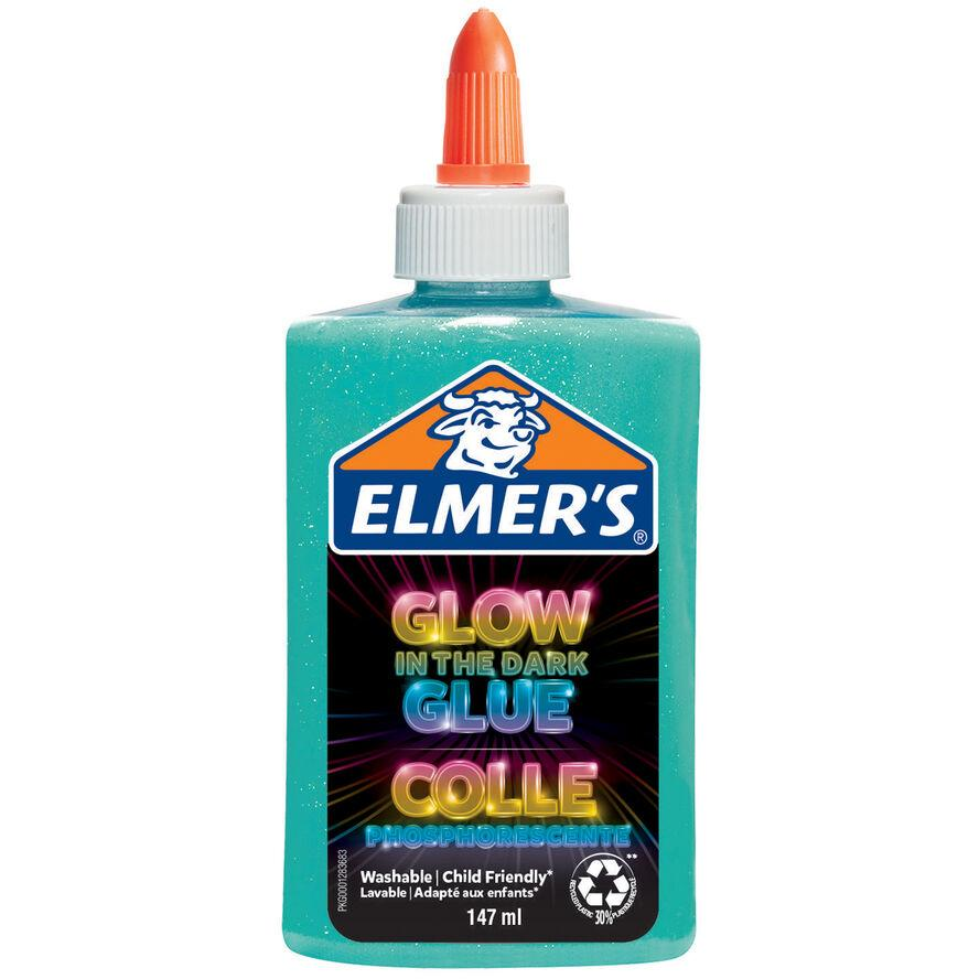 Elmers Glow-In-The-Dark Bastelkleber Blau 147ml-Flasche (2162078) (2162078)