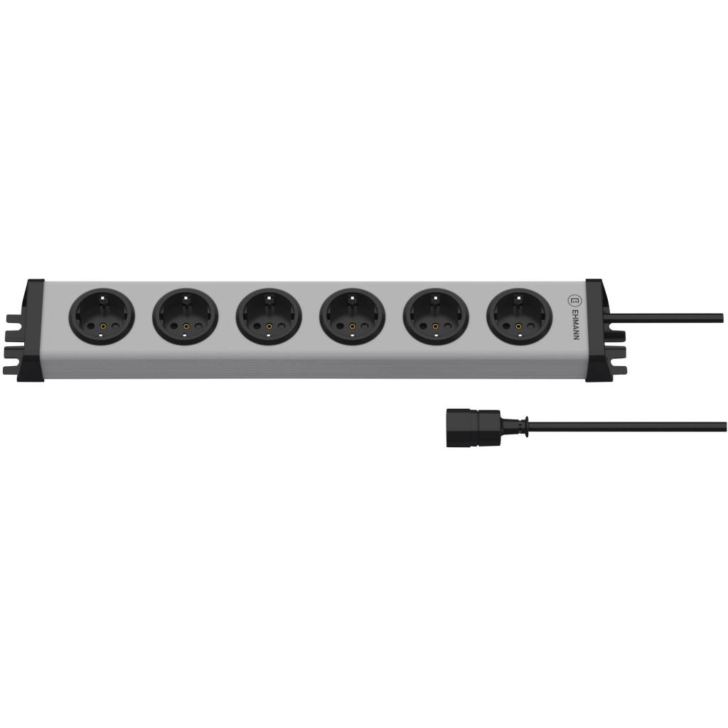 Ehmann 0200c00062318 Hálózati elosztó 6 részes Szürke Védőérintkezős 1,5m (0200c00062318)