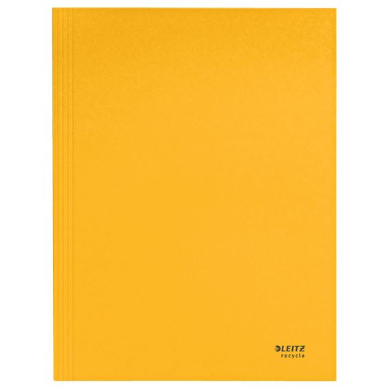Leitz Recycle karbonsemleges karton 3-pólyás mappa sárga (39060015) (Leitz39060015)