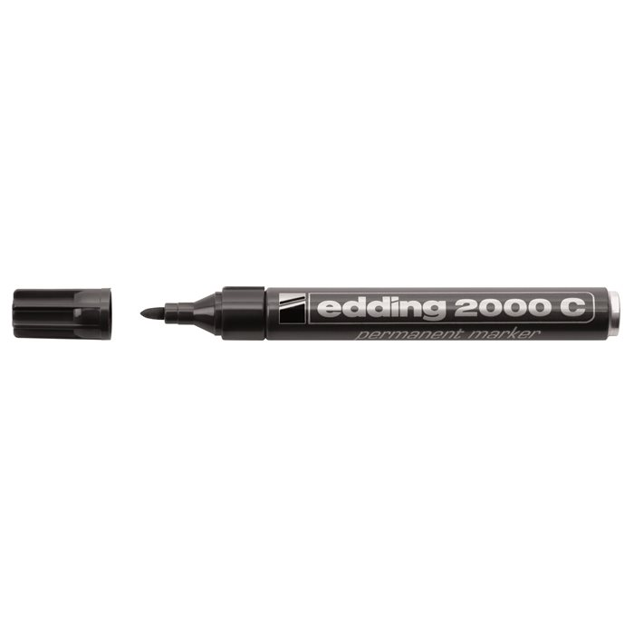 Edding 20001.5-3mm Alkoholos marker - Fekete (7580107001)