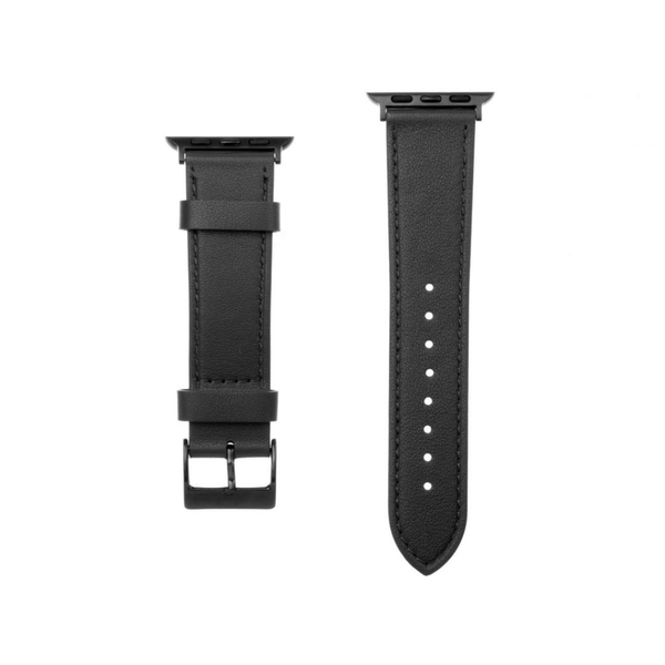 FIXED Apple Watch 38/40/41mm bőrszíj fekete (FIXLST-436-BK)