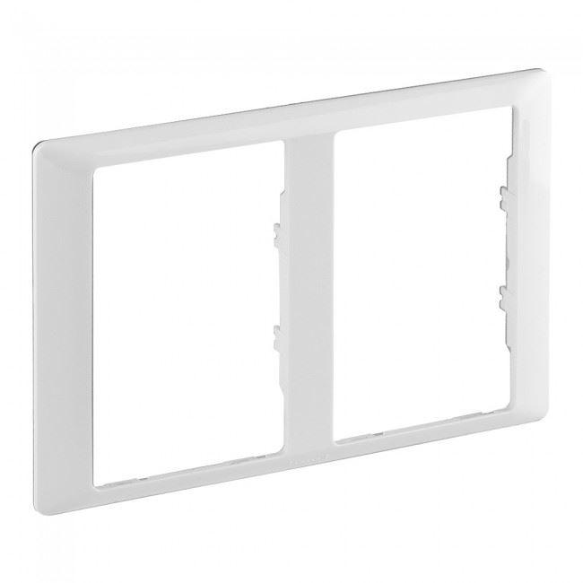 Legrand Valena Life 2x2P+F csatlakozóaljzathoz kettős keret fehér (754222) (l754222)
