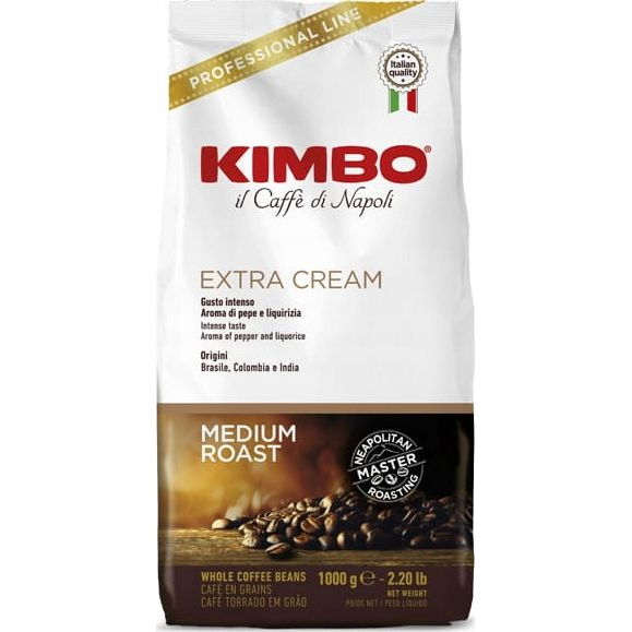 Kimbo Extra Cream Szemes Kávé - 1 kg (5434)