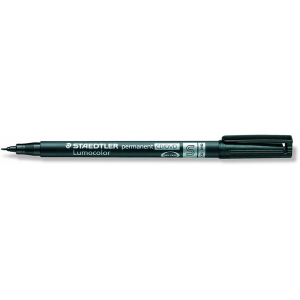 Staedtler Lumocolor 0,4mm CD/DVD Marker (10 db/csomag) - Fekete