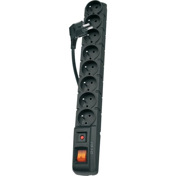 Listwa zasilająca Acar S8 Dual przeciwprzepięciowa 8 gniazd 3 m czarna (W1750)