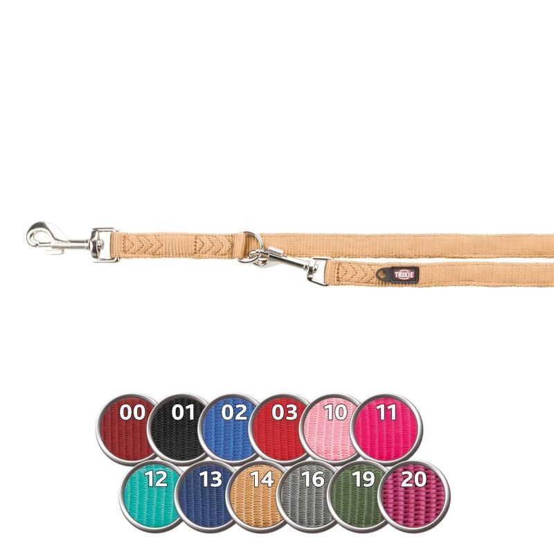 Trixie Prémium hosszabbítható dupla póráz L–XL 2m/25mm grafit (LPHT-TRX200916)