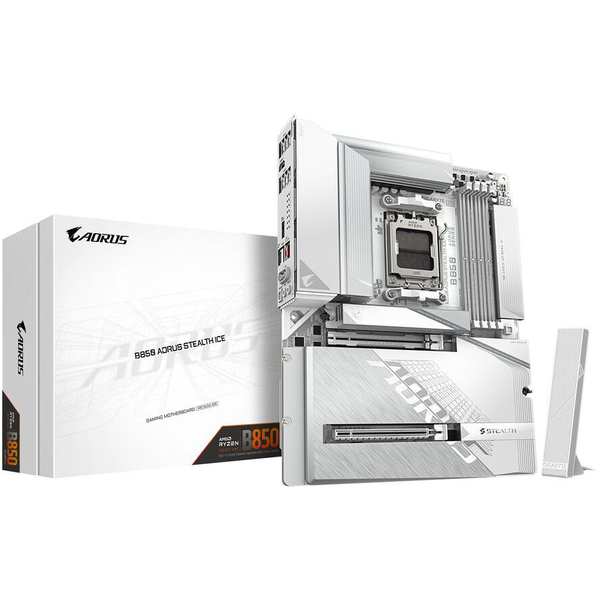 GIGABYTE B850 AORUS STEALTH ICE AMD B850 Sokkel AM5 ATX