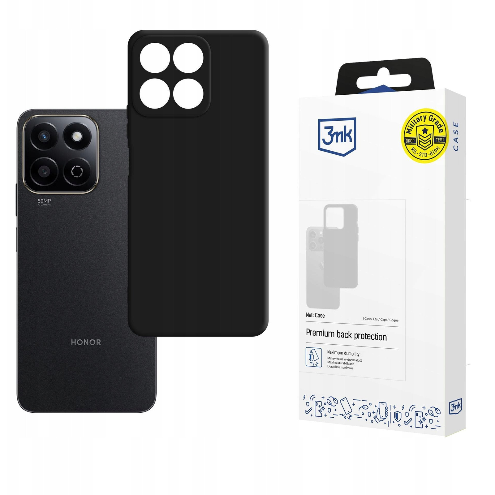 3mk Matt TPU anyagú Telefontok Honor 200 Smart (W-3MatCas-H200S)