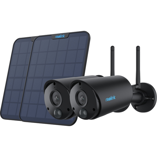 Reolink 2x B320-B Battery-WiFi + 2x Solarpanel schwarz