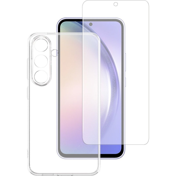 Funda Rígida Para Samsung Galaxy A55 Con Cristal Templado 9h