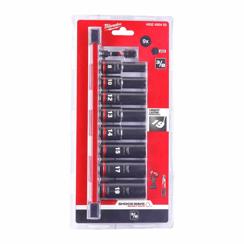 Ütvefúró dugókulcs készlet Milwaukee 4932480455 9 db-os (4932480455)