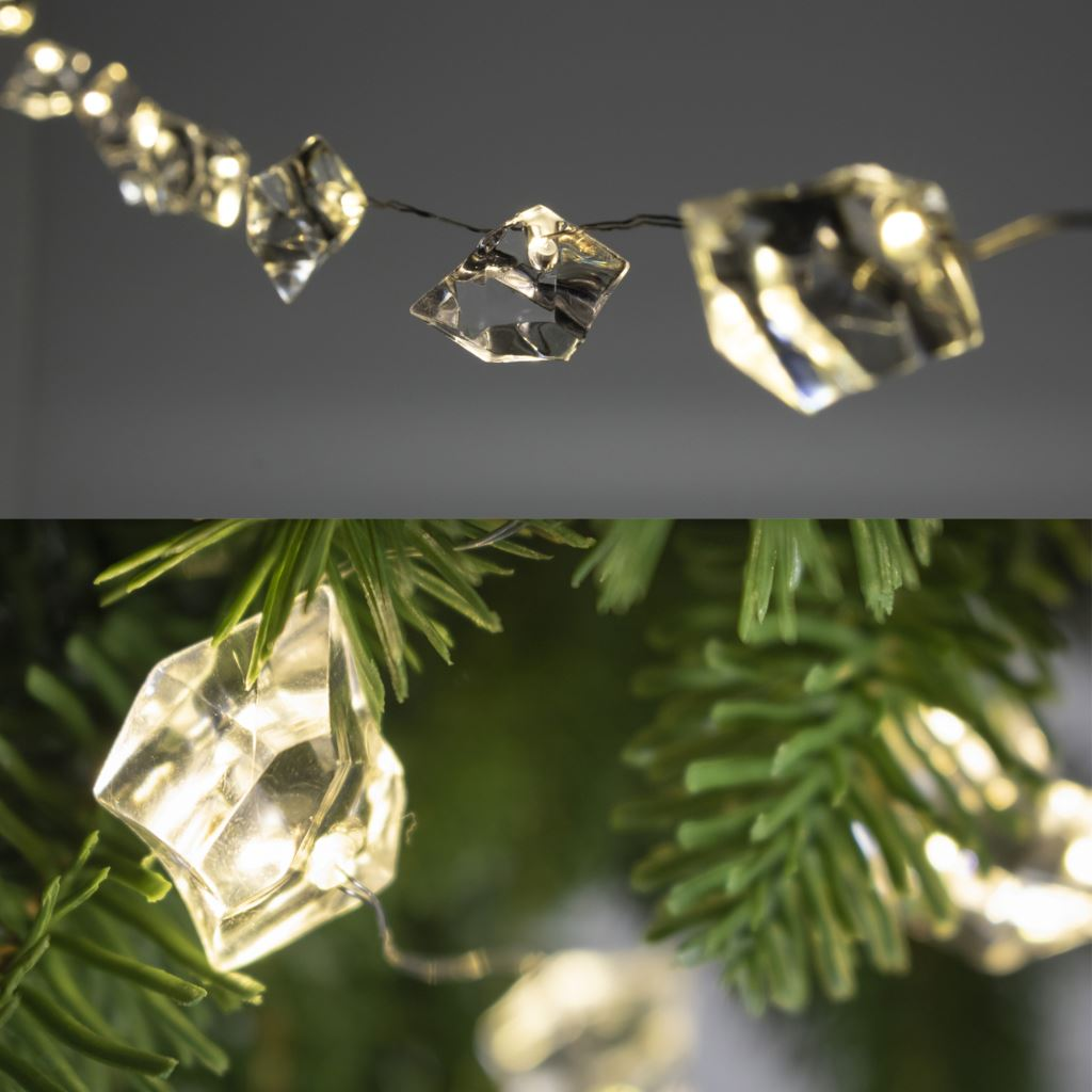 Somogyi ML 21/WW LED-es elemes fényfüzér, 20 LED, 