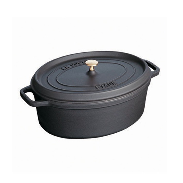 Zwilling Staub La Cocotte 31cm Sütőedény ovális - Fekete