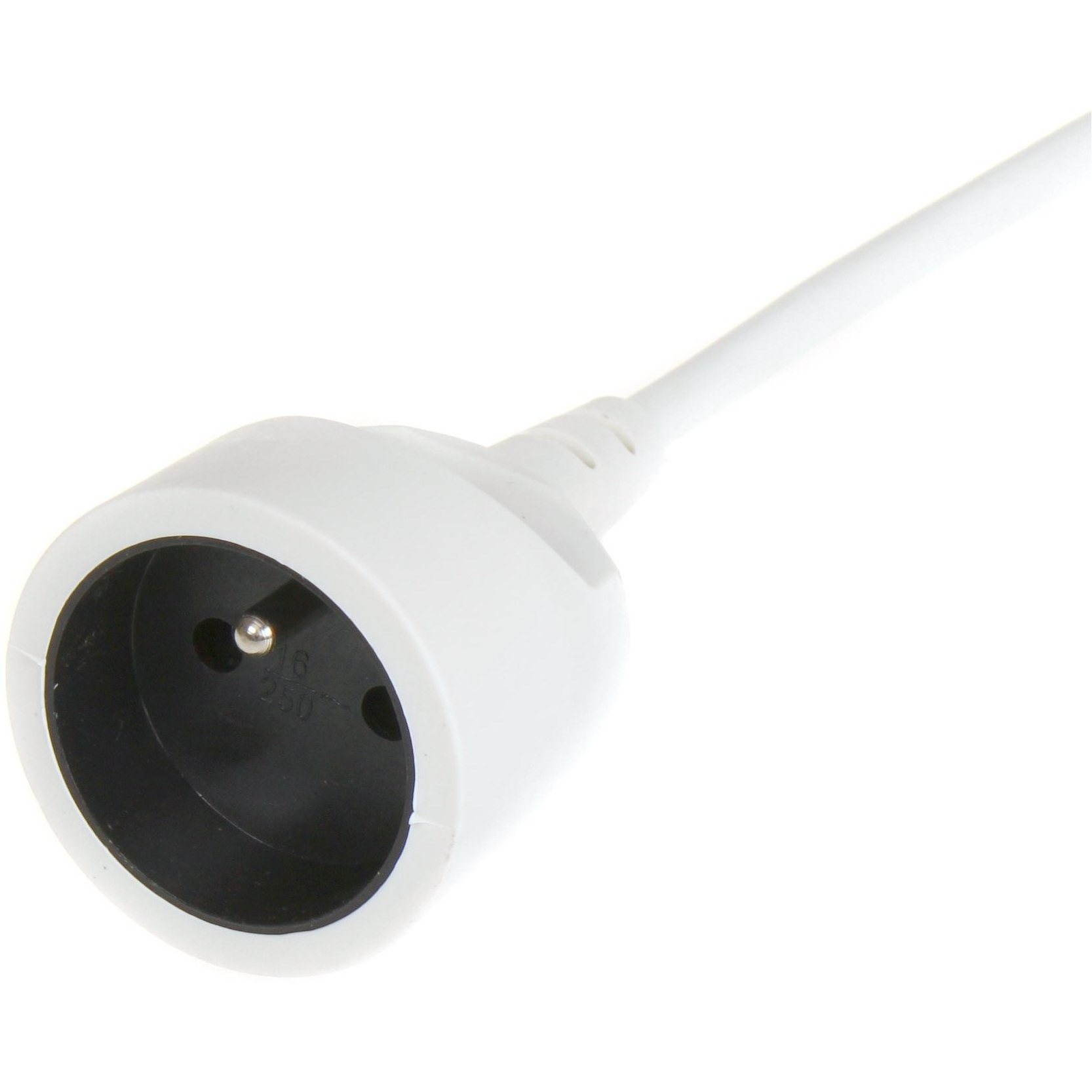 PremiumCord tápkábel hosszabbító 230V 1 fehér aljzat 10 m (ppe1-10)