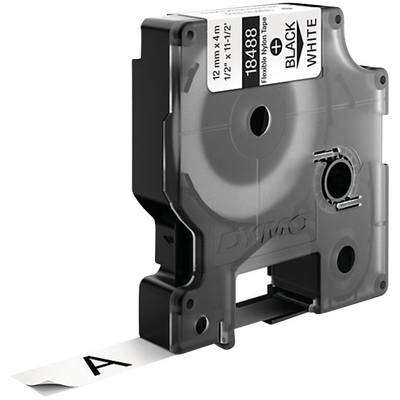 Feliratozó szalag DYMO 18758 Szalagszín: Fehér Szövegszín:Fekete 12 mm 3.5 m (S0718100)