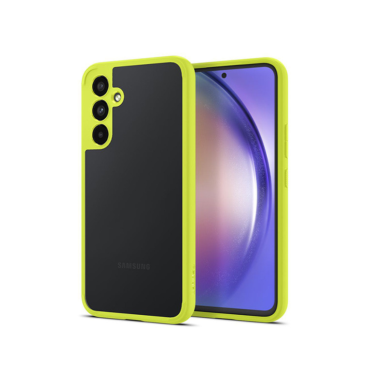 Samsung SM-A546 Galaxy A54 5G ütésálló hátlap - Spigen Ultra Hybrid - lime/átlátszó (SP0229)