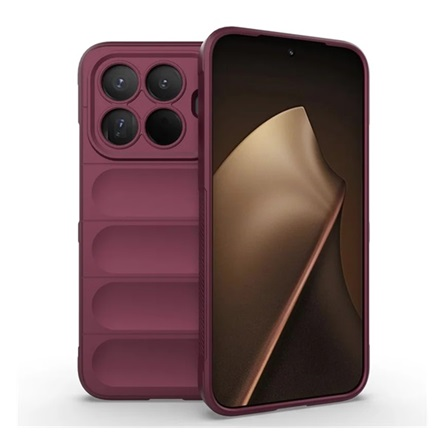 Gigapack szilikon tok 3D minta Xiaomi 15T Pro bordó
