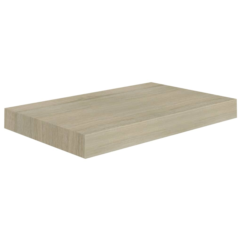 tölgyszínű MDF lebegő fali polc 40 x 23 x 3,8 cm (323868)