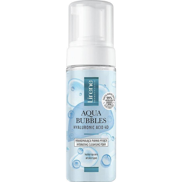 Lirene Aqua Bubbles Hyaluronic Acid 4D Nawadniająca pianka myjąca 150ml