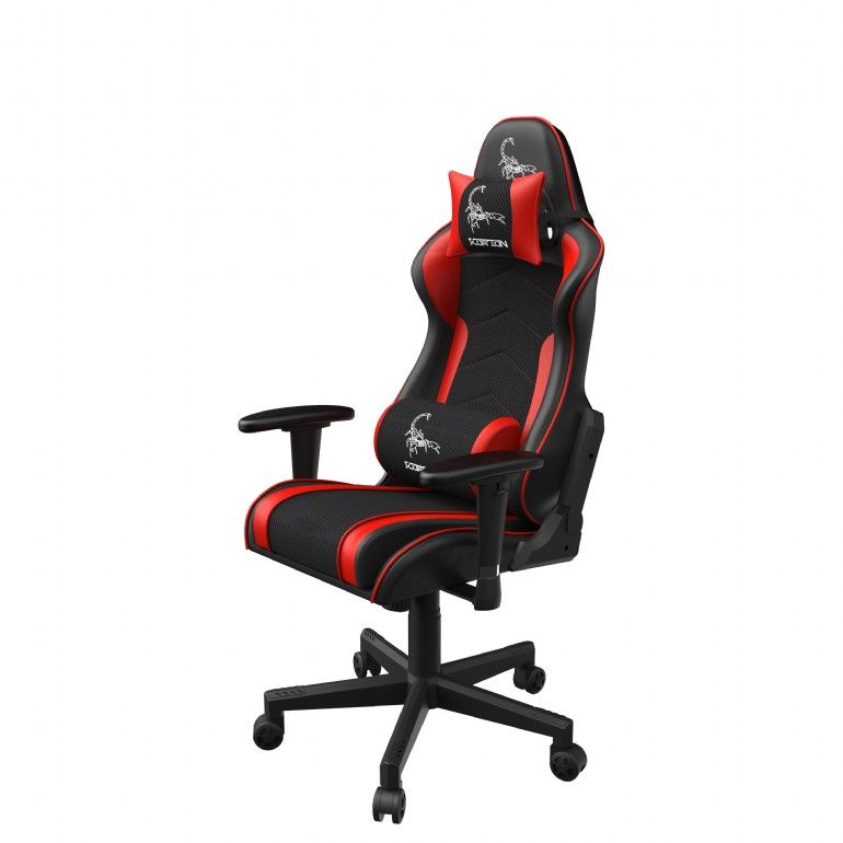 Gembird Scorpion Gamer szék Fekete/Piros GC-SCORPION-02X (GC-SCORPION-02X)