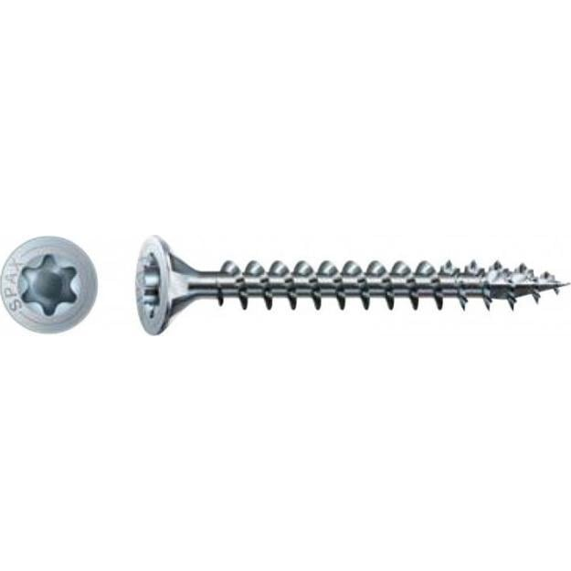 SPAX 1191010400353 SPAX Seko-T Facsavar 4 mm 35 mm Torx, E TORX Acél Galvanikusan cinkezett 200 db (SX102233)