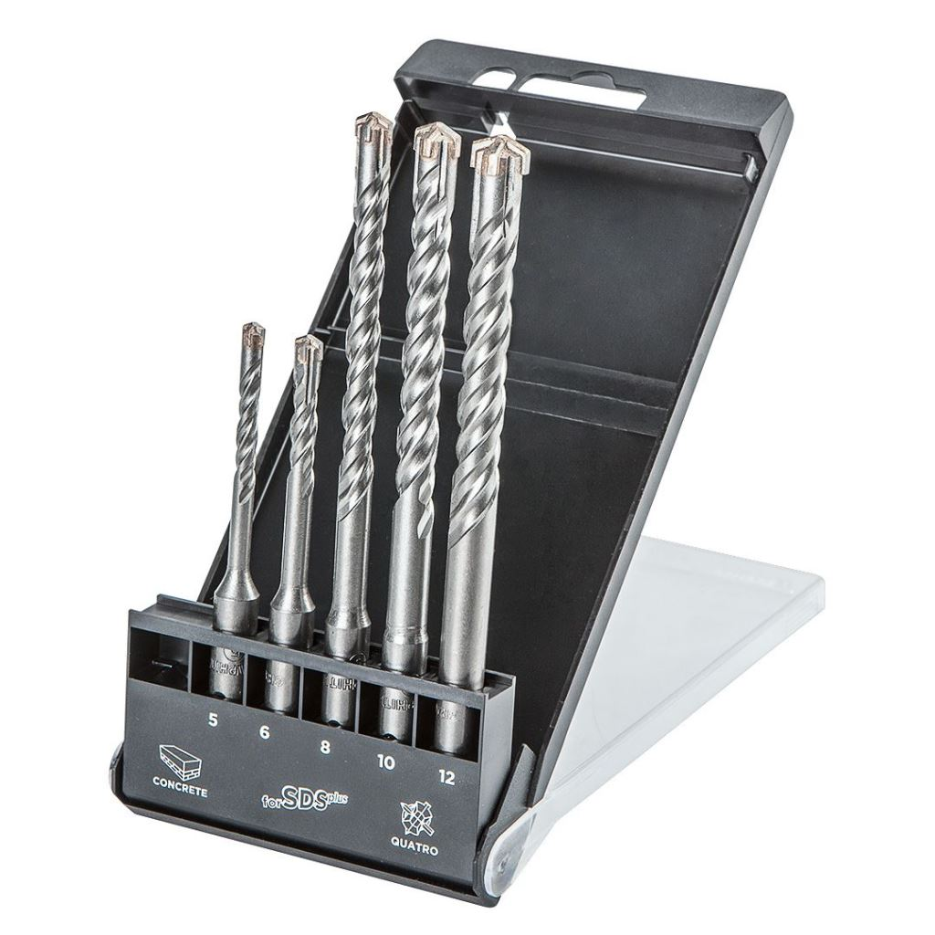 Graphite 57H572 SDS Plus quatro betonfúró készlet, 5 részes (57H572)