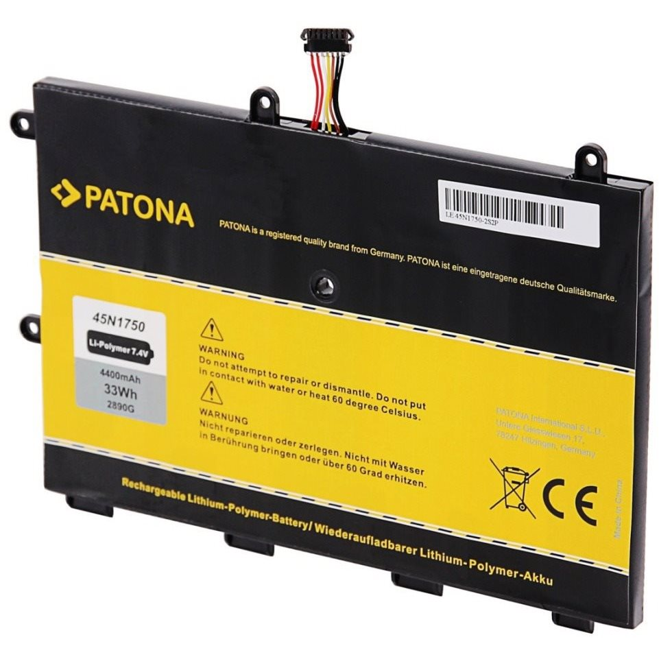 Patona a Lenovo Thinkpad Yoga 11e Series laptophoz 4400 mAh Li-Pol 7,4 V 45N1750 (PT2890)
