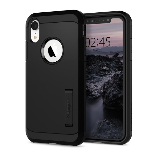 Spigen Tough Armor Apple iPhone XR Hátlap Tok - Fekete (064CS24876)