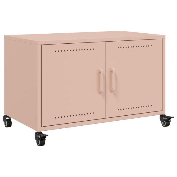 Mueble Para Tv Acero Laminado En Frío Rosa 68x39x43,5 Cm Vidaxl