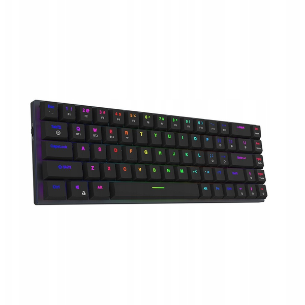 AQIRYS Klawiatura mechaniczna 65%/68 klawiszy Dual Mode: Wirelles&BT+Wired AGENA black