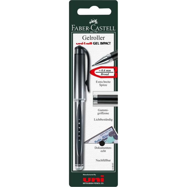 Mitsubishi Gelroller UB GEL IMPACT schwarz BK