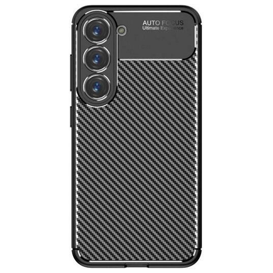 Gigapack Samsung Galaxy S23 Plus (SM-S916) karbon mintás szilikon tok fekete (GP-134832) (GP-134832)