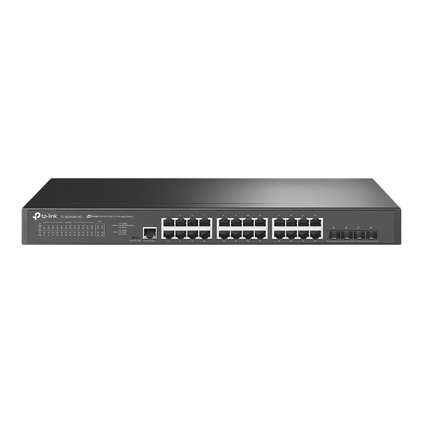 TP-Link TL-SG3428X-M2 мрежов суич Управляем L2+ 2.5G Ethernet (100/1000/2500) 1U Черен